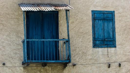 塞浦路斯, troulli, 老房子, 建筑, 传统, 窗口, 老