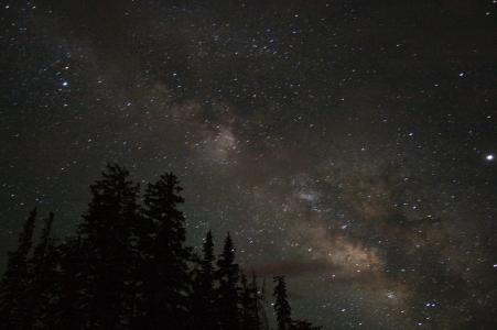 夜晚的天空, 银河, 星星, 宇宙, 空间, 灯, 景观