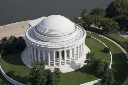 杰斐逊纪念堂, 华盛顿, 直流, 空中, 美国, 历史, 主席