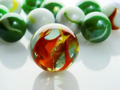大理石, 球, 玻璃, 关于, 玩具, 玻璃球, 颜色