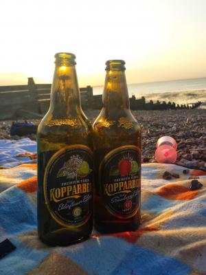 瓶, 海滩, 啤酒, 野餐, 日落, 苹果, 饮料