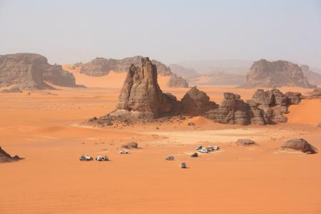 阿尔及利亚, 撒哈拉沙漠, 沙漠, 沙丘, 4 x 4, 沙子, 侵蚀