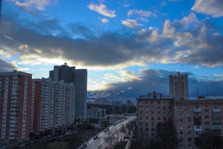 莫斯科, 蓝色, 天空
