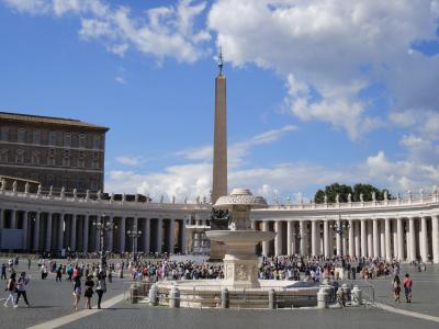 圣彼得广场, 罗马, 夏季, 意大利, 梵蒂冈, 建筑, 空间