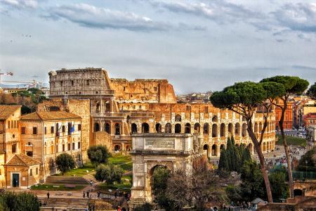 古罗马圆形竞技场, 罗马, 城市, 罗马竞技场, 意大利, 古罗马, 资本