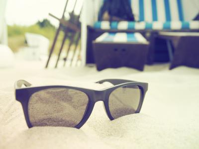 假日, 海滩, 太阳, 太阳镜, 沙滩椅, 波罗地海, 沙丘
