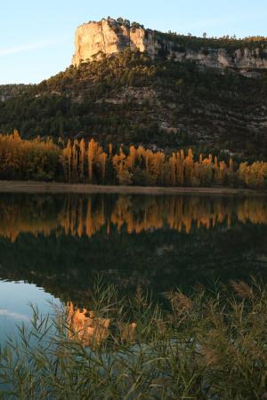盆地, 秋季景观, 因此，该河, 自然, 反思, 户外, 湖