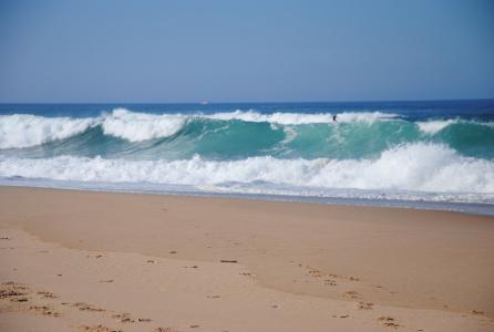 冲浪者在葡萄牙, 网上冲浪, 波, 体育, 海洋, 海滩