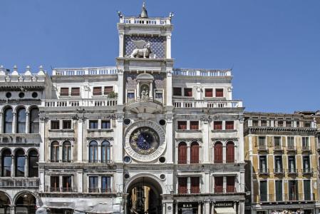 钟楼, 钟塔, 圣马克广场, 威尼斯, 建筑, 著名的地方, 欧洲