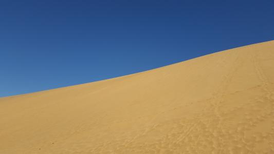 沙漠, 纳米比亚, 沙丘, 蓝蓝的天空, 天空, 自然, 风光
