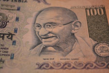 卢比, 钞票, 圣雄甘地, 钱, 货币, 印度, 印度
