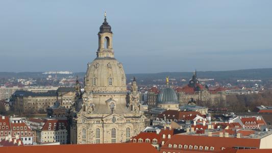 德累斯顿, 圣母教堂, 下萨克森, 德国, 具有里程碑意义, 尖塔, 建筑