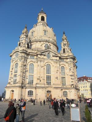 圣母教堂, 德累斯顿, 教会, 建筑, 建设, 圆顶, 尖塔