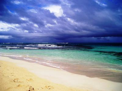 海滩, 佛朗明哥, 波多黎各, 沙子, 水, 海, 热带