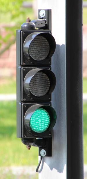 交通灯, 绿色, 光信号, 交通信号, 绿色光