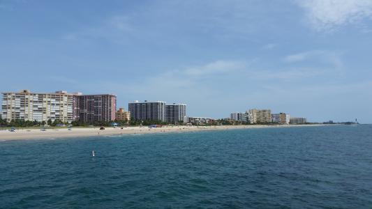 佛罗里达州, 公寓, 海洋, 海滩, 水, 滨水区, 豪华