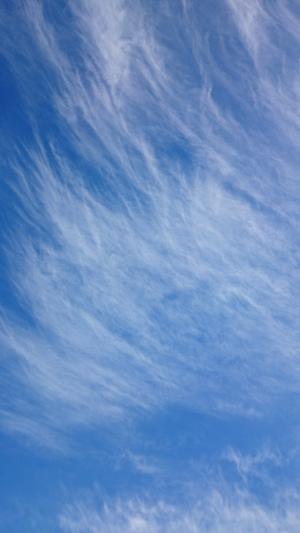 蓝色, 天空, 云彩