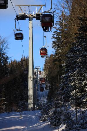 滑雪缆车, 滑雪, 滑雪, 冬天, 冬季运动, 雪, 越野滑雪