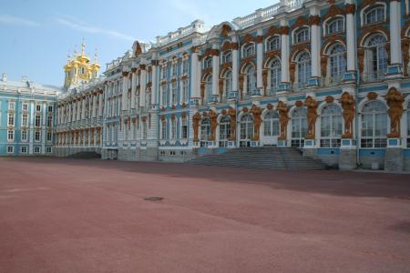 彼得夏宫, 宫, 彼得斯堡, 俄罗斯, 建筑, 天空, 旅游目的地