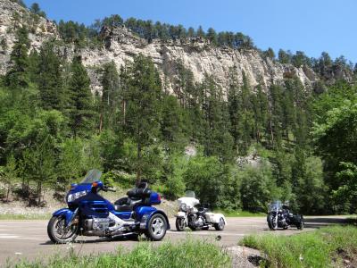 山, 摩托车, 蓝蓝的天空, 自然, 南达科他州, 骑马, 摩托车