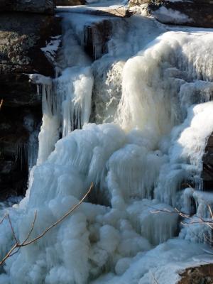 瀑布, 冰, 冬天, 冻结, 冰冻瀑布, 冰柱