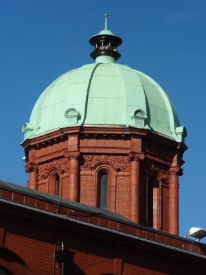 米德尔斯堡, 圆顶, 博物馆, 铜, 绿色, 建设