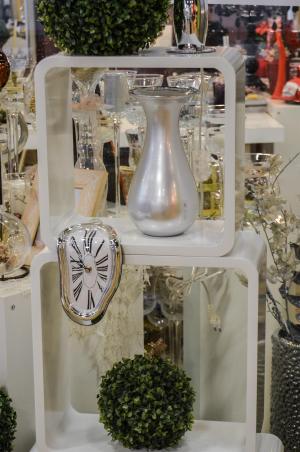 时钟, 花瓶, 展览, 时间