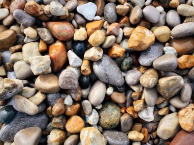 石头, 岩石, 海滩, 海岸, 自然, 卵石, 全帧