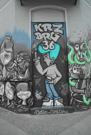 街头艺术, 涂鸦, 墙画, 城市艺术, 替代, 喷雾器, 柏林