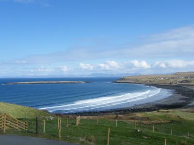 苏格兰, 高地, 海滩, 网上冲浪, 海, 海岸线, 自然