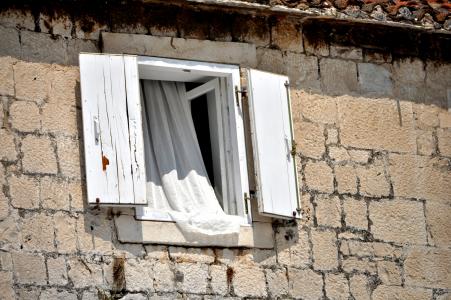 窗口, 达尔马提亚窗口, 里瓦, 滨水区, 特罗吉尔, 克罗地亚, 教科文组织