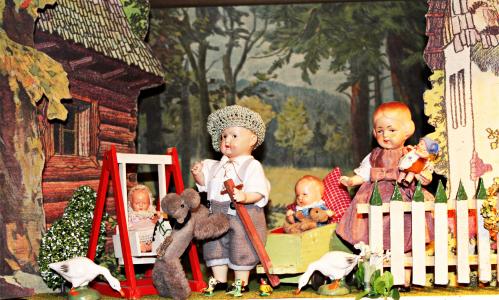 木偶表演, 玩具, 娃娃屋, 娃娃的房子, 儿童玩具, 老, 戏剧
