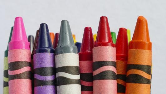 蜡, 蜡笔, 绘图, 学校, 多彩, 彩色, 绿色