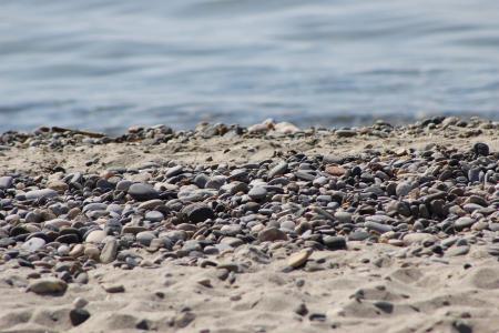 鹅卵石, 石头, 海, 海滩, 海洋