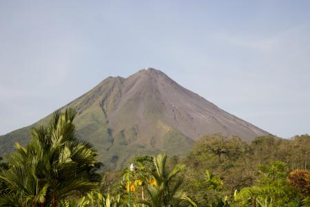 火山, 自然, 哥斯达黎加, 福图纳拉火山, 植物, 白天, 山