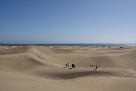 沙漠, 沙子, 沙丘, 海滩, 海