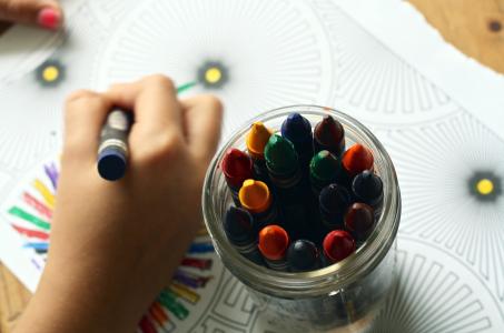 工艺美术, 儿童, 特写, 颜色, 多彩, 着色, 着色书