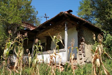 被遗弃, 建筑, 损坏, 房子, 老, 罗马尼亚, 天气