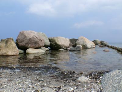 海滩, 石头, 海, 水, 海岸, 岩石, 天空