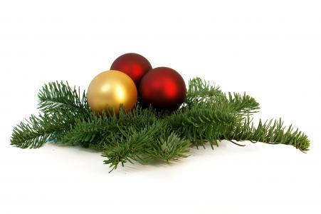 装饰树, 圣诞球, 球, 圣诞节, 圣诞装饰品, 冷杉绿色, 红色