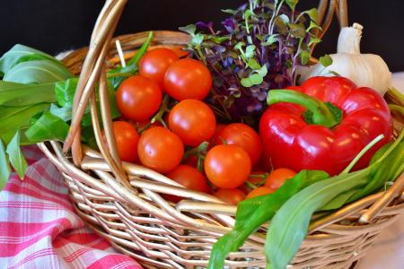 蔬菜, 购物篮, 采购, 市场, 农民本地市场, 西红柿, 水芹