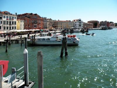 意大利, 威尼斯, 水, 欧洲, 小船, 建筑, 历史
