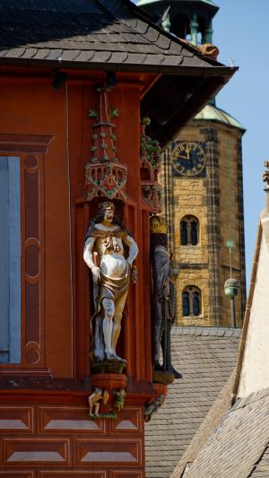 雕塑, 装饰, goslar, kaiserworth, 教科文组织世界遗产站点, 公会, 商人