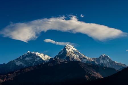 喜马拉雅山, 安纳布尔纳, 旅行, 尼泊尔, 景观, 自然, 山