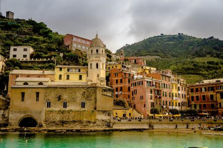 五渔村, 意大利, 海滩, 阿马尔菲海岸, 建筑, 风景名胜, 海岸线