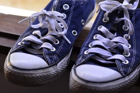 鞋子, 网球, 全明星, 鞋子, gumshoes, 蓝色