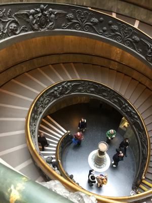 梵蒂冈, 螺旋台阶, 罗马, 楼梯, 老, 意大利语, 楼下