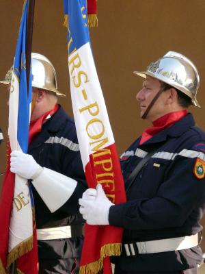 消防员, 国旗, 仪式, 消防