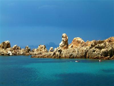 撒丁岛, isola razzoli, 哥斯达黎加卡利亚里, 地中海, 意大利, idillic, 岩石