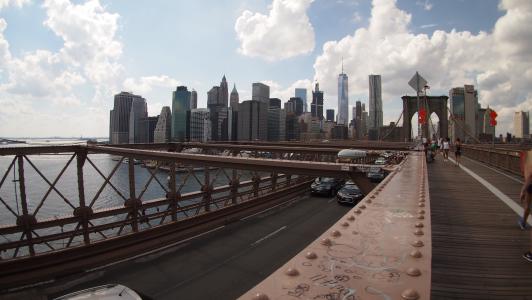 布鲁克林大桥, 纽约, 感兴趣的地方, 具有里程碑意义, 吸引力, 纽约城